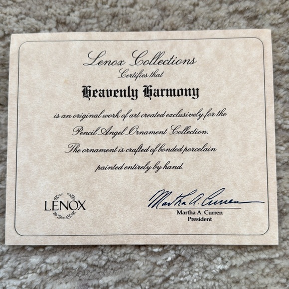 LENOX Angel of Glory Heavenly Harmony Christmas Ornament - Excellent Condition - Picture 6 of 6